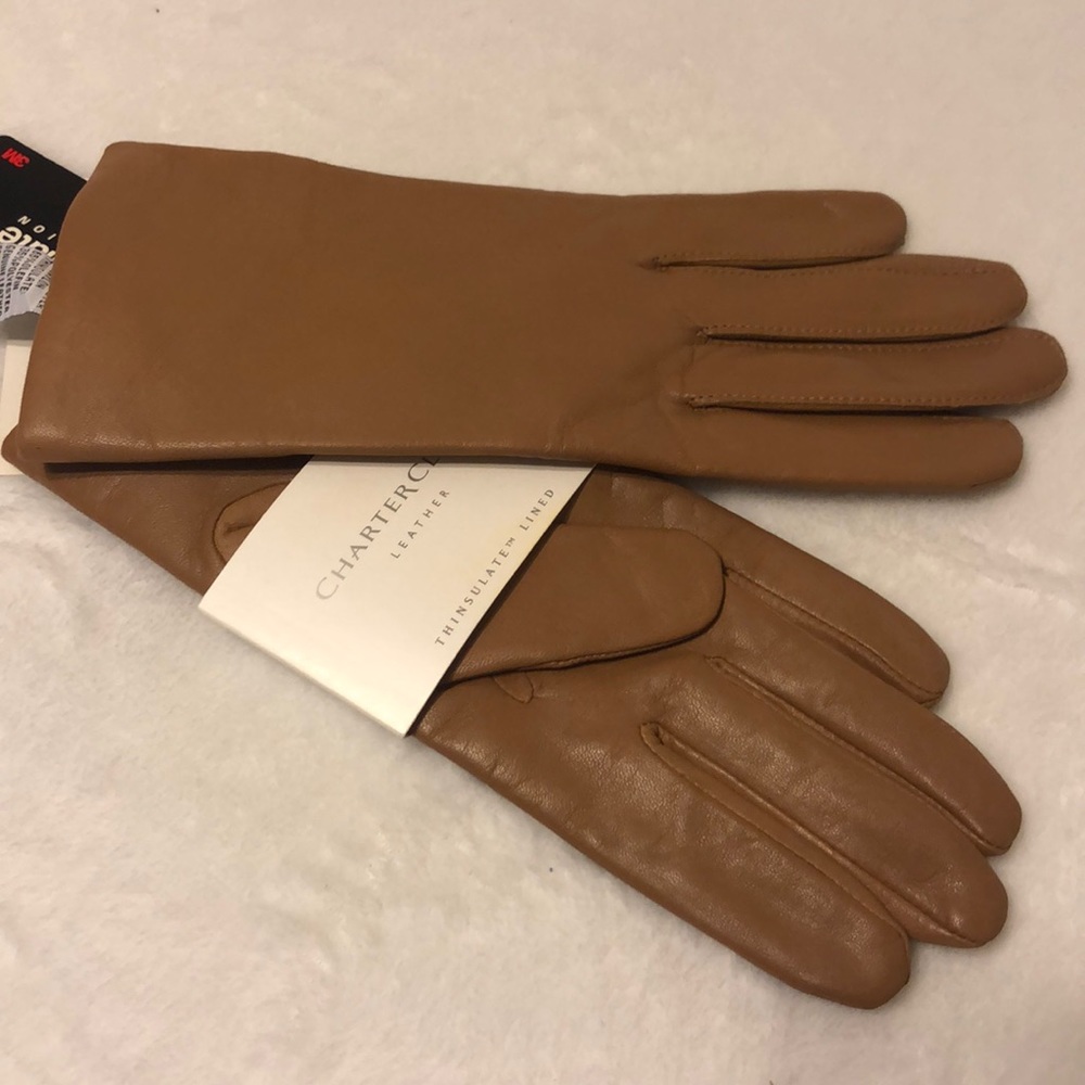 Charter Club Women Leather Gloves Almond - Picture 9 of 9